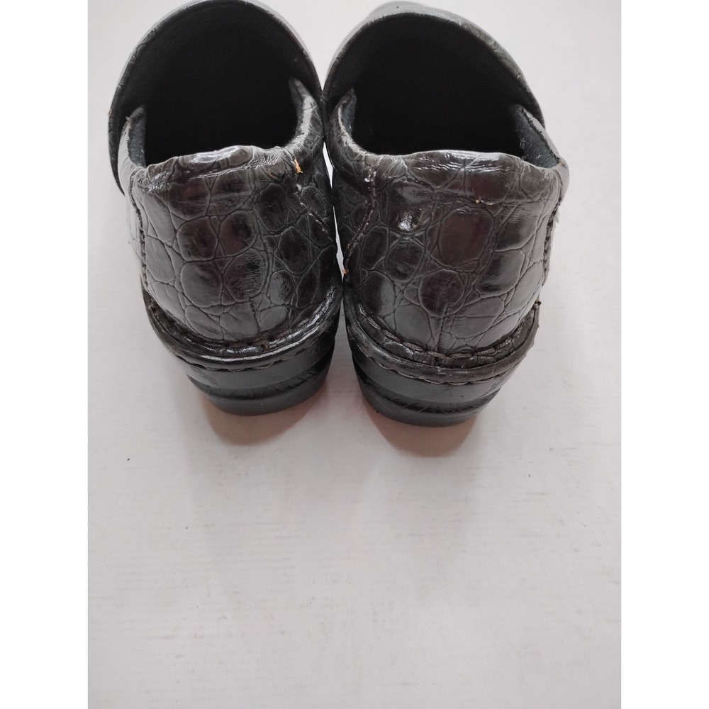 B.O.C Gray Closed Clog 6.5 Professional Shoe Slip On Comfort Croc Embossed EU37 - Picture 12 of 12